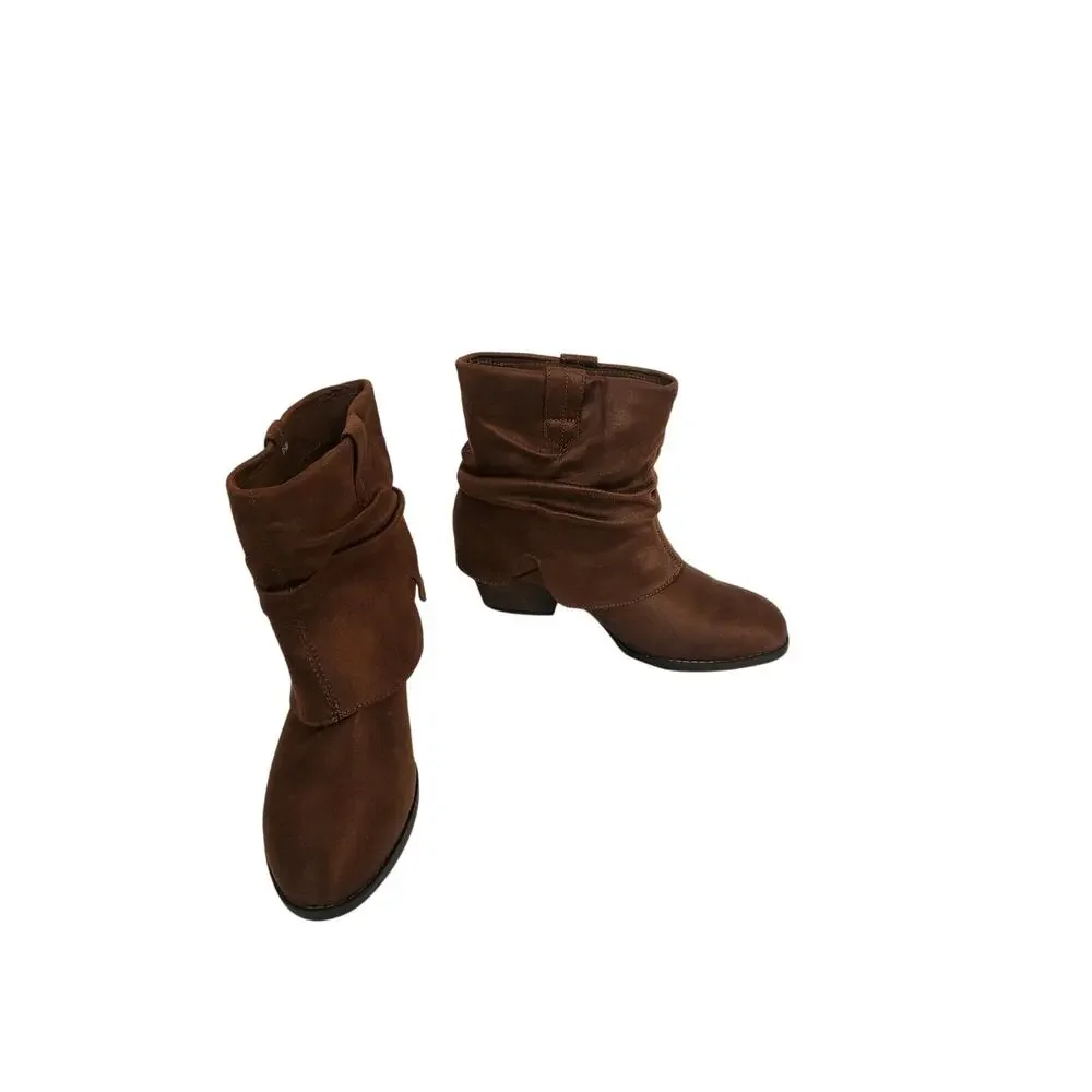 New Bella Vita Twyla Bootie Brown Western Boot 8.5M